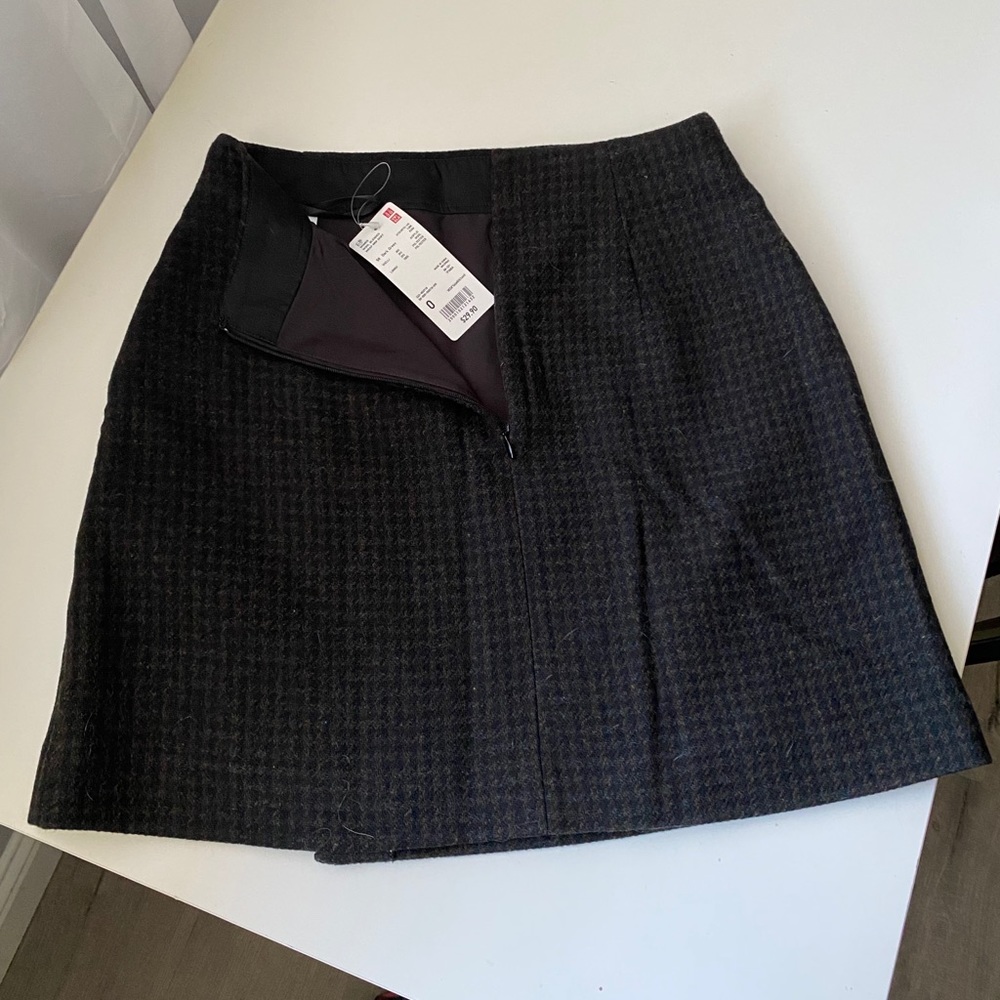 Uniqlo Wool Blended Wrap Mini Skirt (NWT)